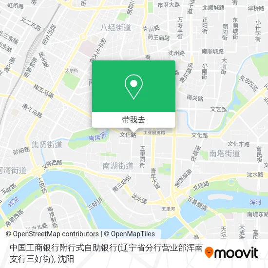 中国工商银行附行式自助银行(辽宁省分行营业部浑南支行三好街)地图