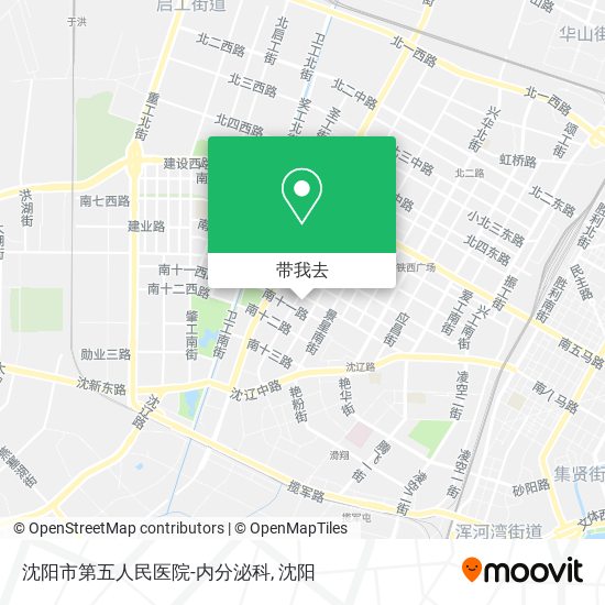 沈阳市第五人民医院-内分泌科地图