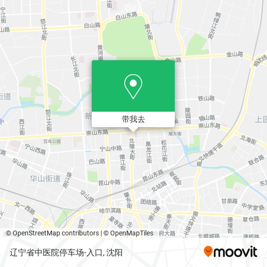 辽宁省中医院停车场-入口地图