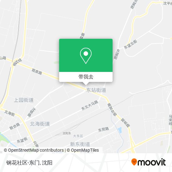 钢花社区-东门地图