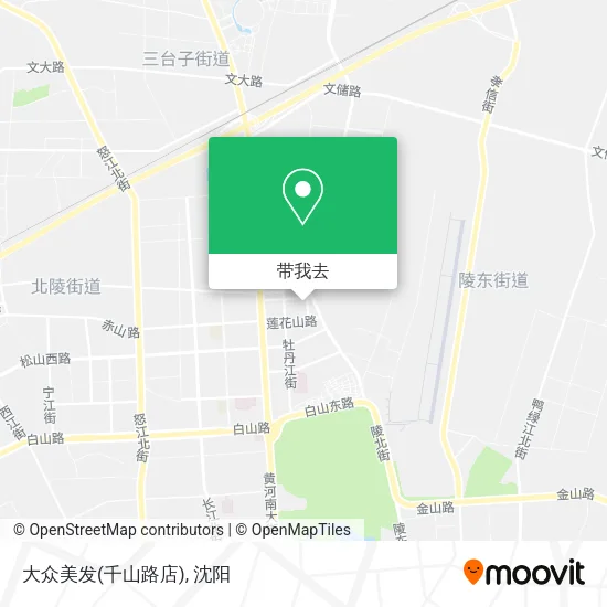 大众美发(千山路店)地图