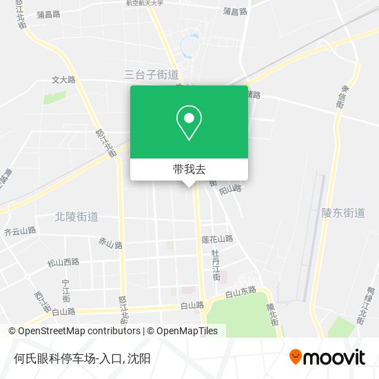 何氏眼科停车场-入口地图