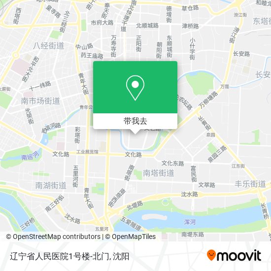 辽宁省人民医院1号楼-北门地图