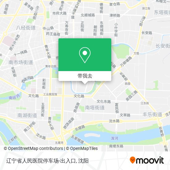 辽宁省人民医院停车场-出入口地图
