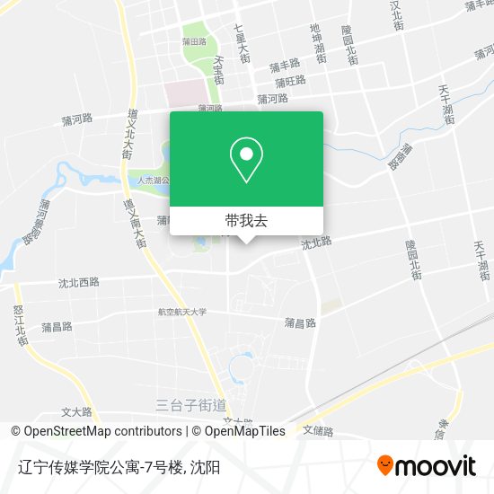 辽宁传媒学院公寓-7号楼地图