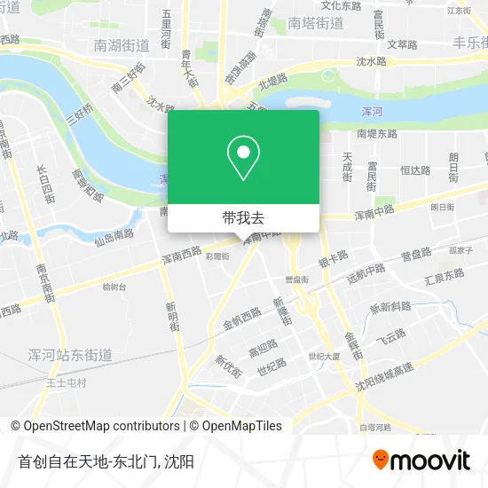 首创自在天地-东北门地图
