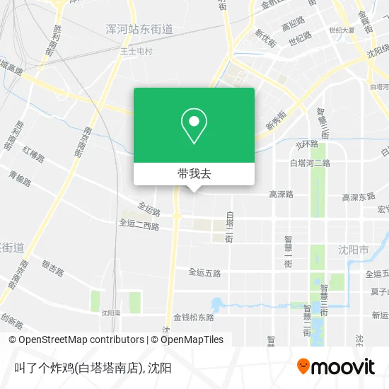 叫了个炸鸡(白塔塔南店)地图
