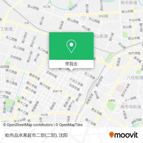 欧尚品水果超市二部地图