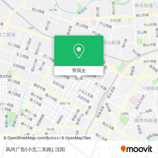 风尚广告(小北二东路)地图