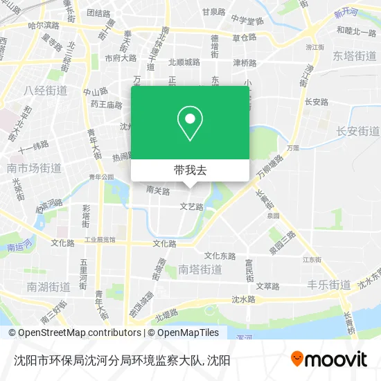 沈阳市环保局沈河分局环境监察大队地图