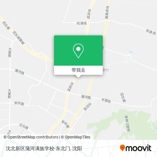 沈北新区蒲河满族学校-东北门地图