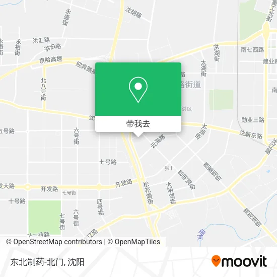 东北制药-北门地图