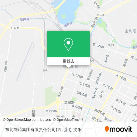 东北制药集团有限责任公司(西北门)地图