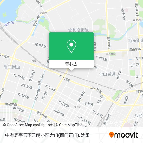 中海寰宇天下天朗小区大门(西门正门)地图