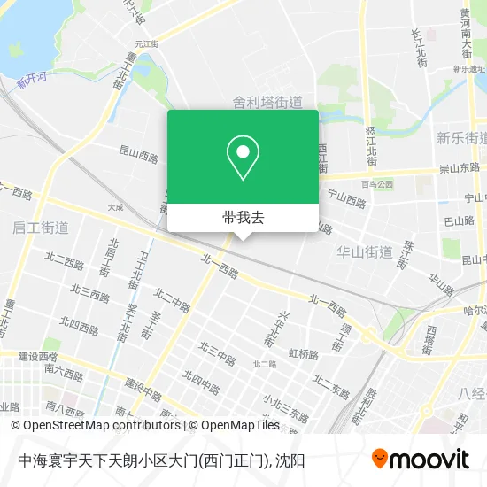 中海寰宇天下天朗小区大门(西门正门)地图