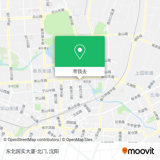 东北国实大厦-北门地图