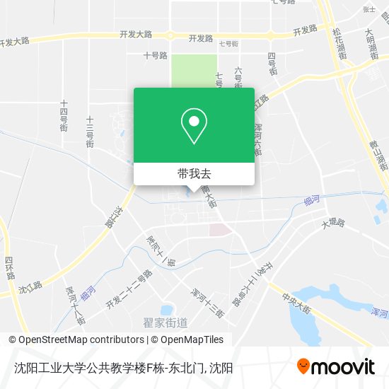 沈阳工业大学公共教学楼F栋-东北门地图