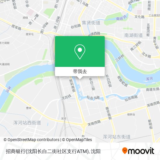 招商银行(沈阳长白二街社区支行ATM)地图