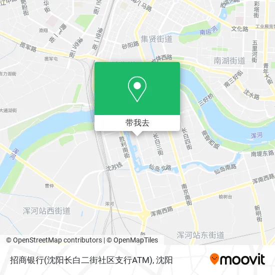 招商银行(沈阳长白二街社区支行ATM)地图