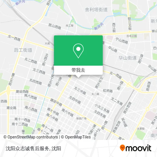 沈阳众志诚售后服务地图