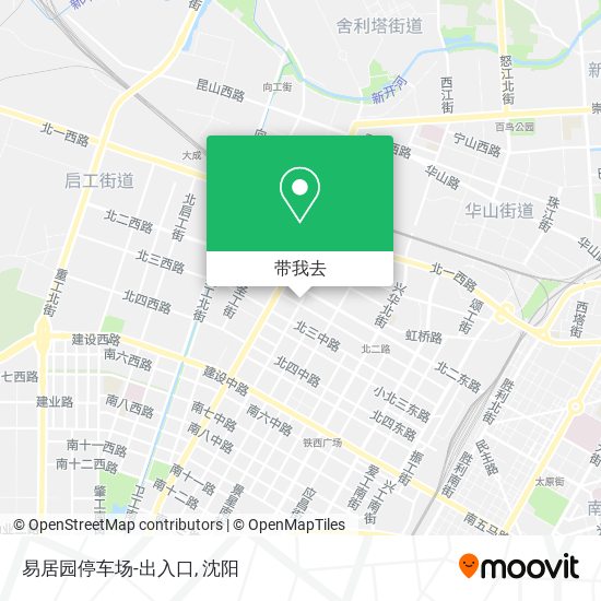 易居园停车场-出入口地图