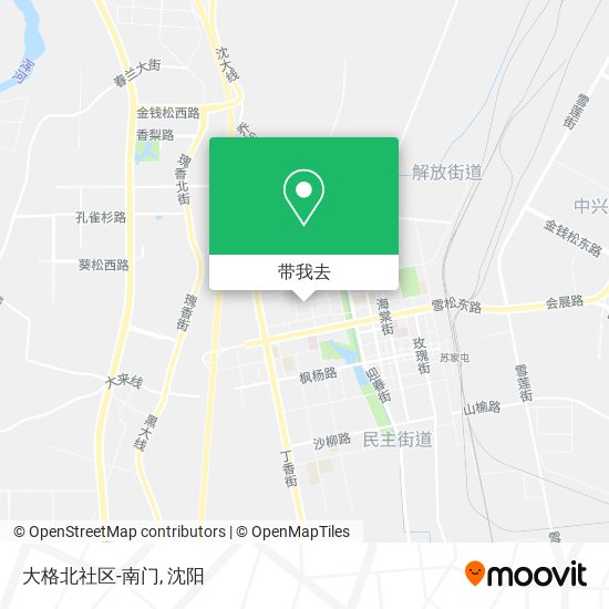 大格北社区-南门地图