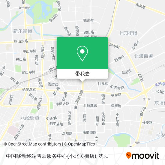 中国移动终端售后服务中心(小北关街店)地图