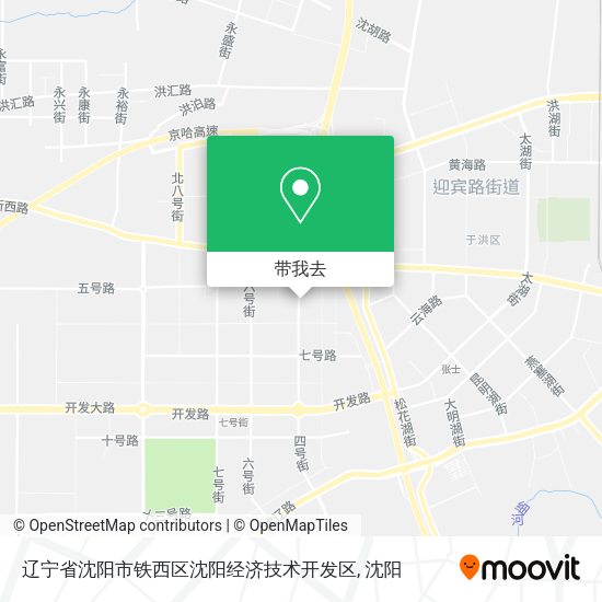 辽宁省沈阳市铁西区沈阳经济技术开发区地图