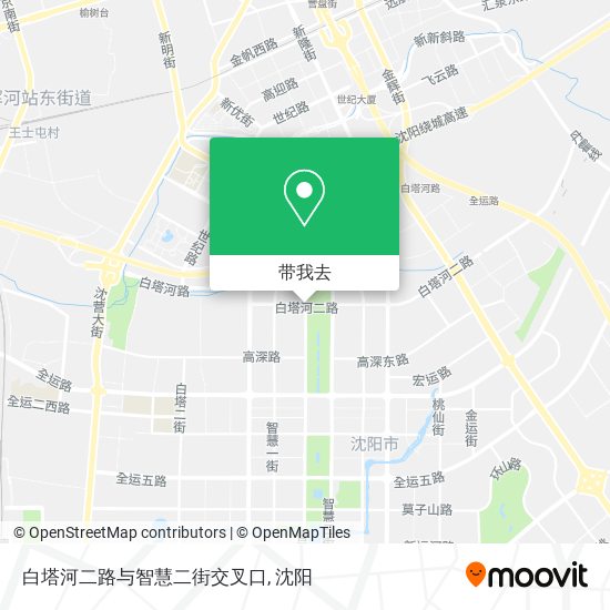 白塔河二路与智慧二街交叉口地图