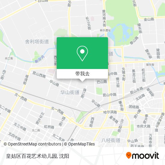 皇姑区百花艺术幼儿园地图