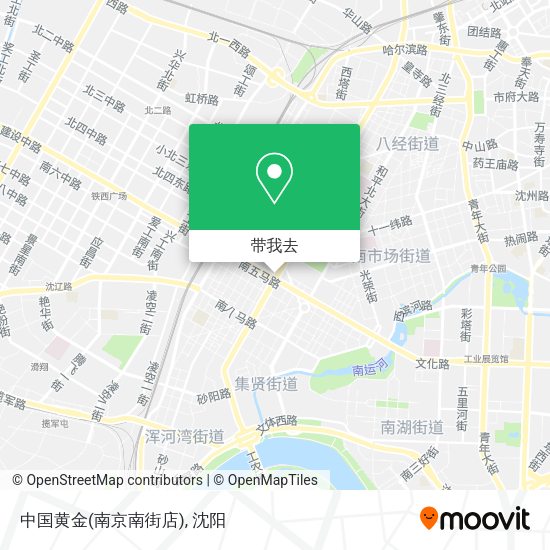 中国黄金(南京南街店)地图