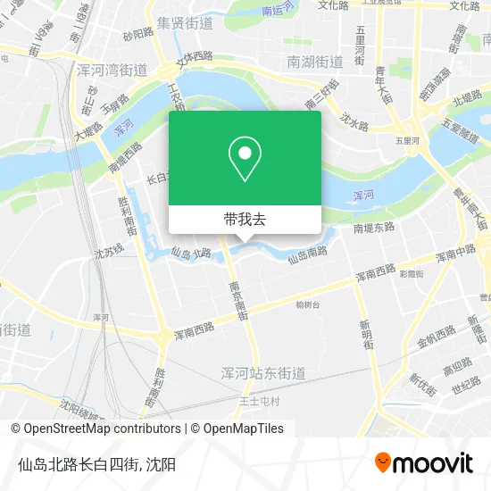 仙岛北路长白四街地图