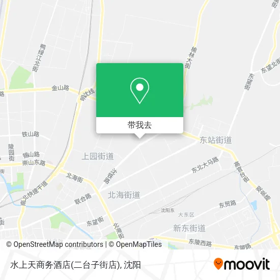 水上天商务酒店(二台子街店)地图