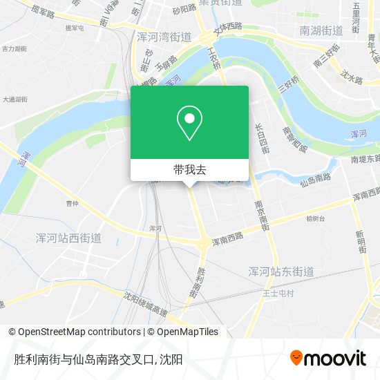 胜利南街与仙岛南路交叉口地图