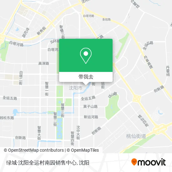 绿城·沈阳全运村南园销售中心地图
