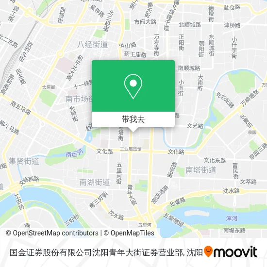 国金证券股份有限公司沈阳青年大街证券营业部地图