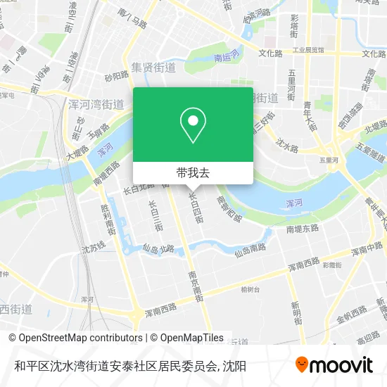 和平区沈水湾街道安泰社区居民委员会地图