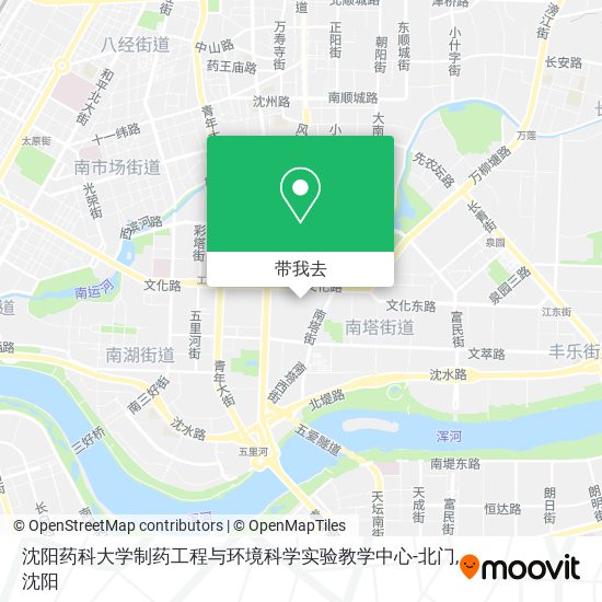 沈阳药科大学制药工程与环境科学实验教学中心-北门地图