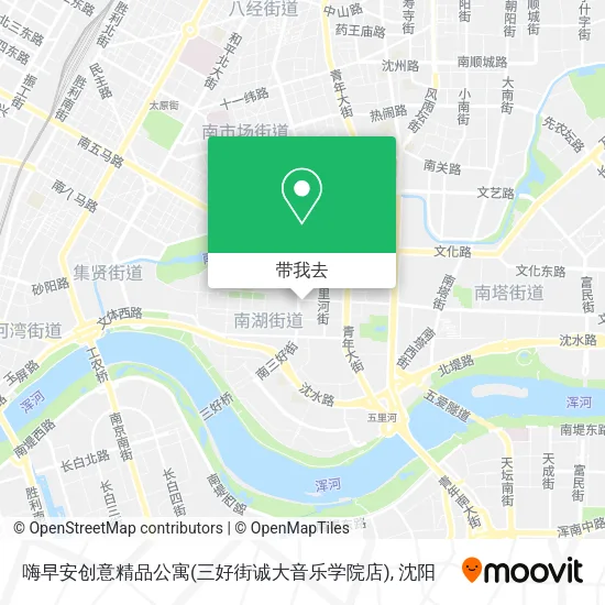 嗨早安创意精品公寓(三好街诚大音乐学院店)地图