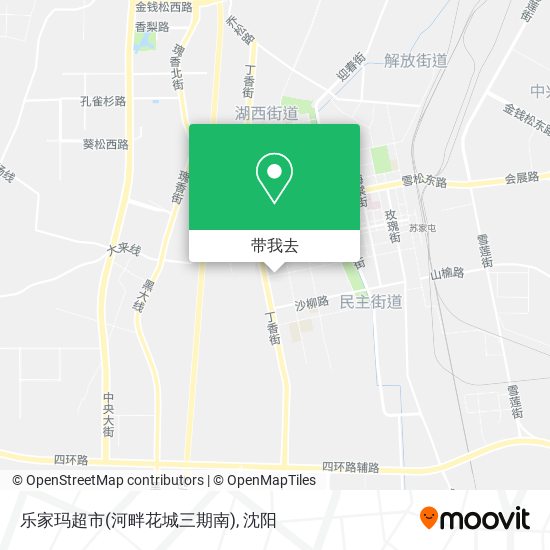 乐家玛超市(河畔花城三期南)地图
