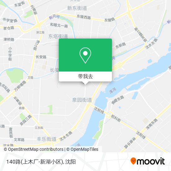 140路(上木厂-新湖小区)地图