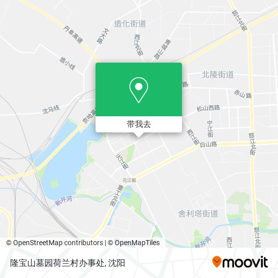 隆宝山墓园荷兰村办事处地图