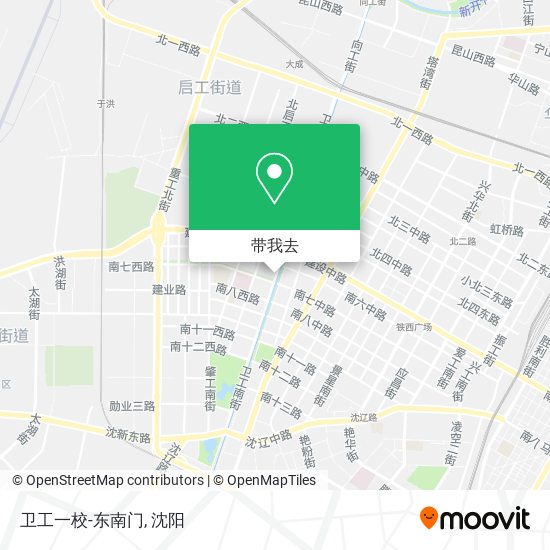 卫工一校-东南门地图