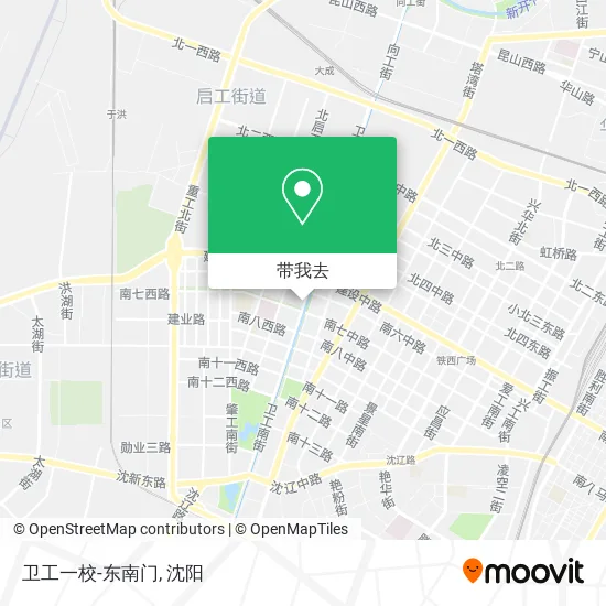 卫工一校-东南门地图