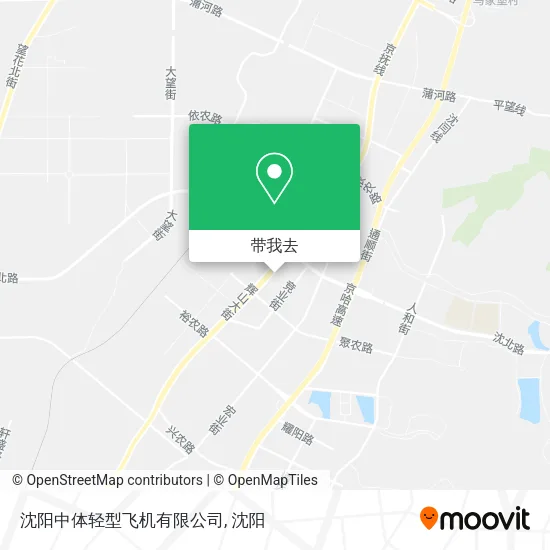 沈阳中体轻型飞机有限公司地图