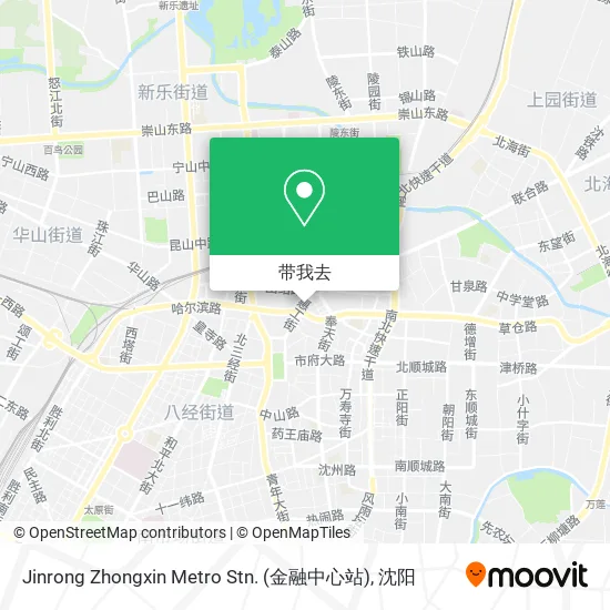 Jinrong Zhongxin Metro Stn. (金融中心站)地图