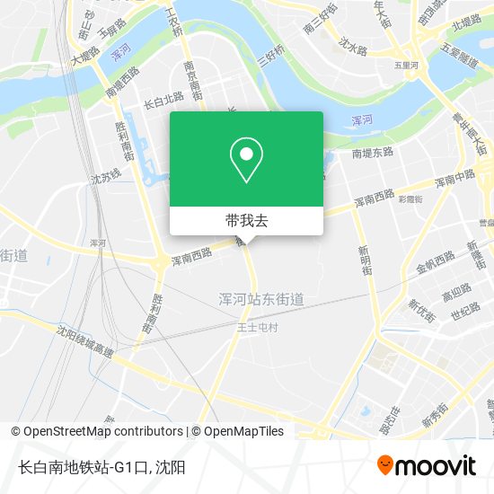 长白南地铁站-G1口地图