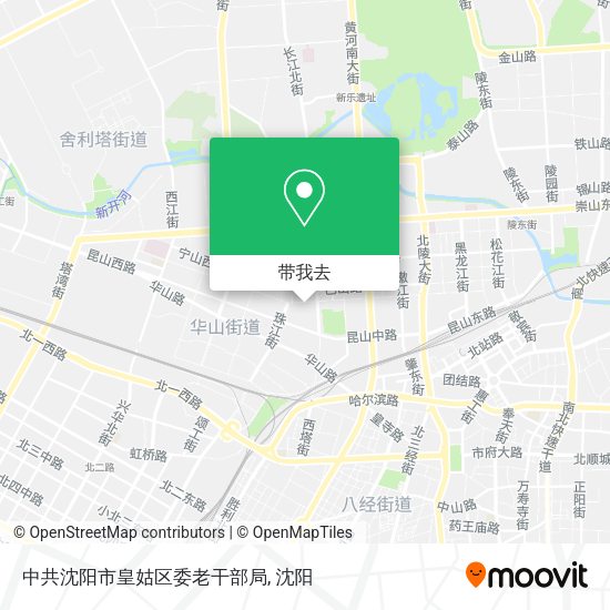 中共沈阳市皇姑区委老干部局地图