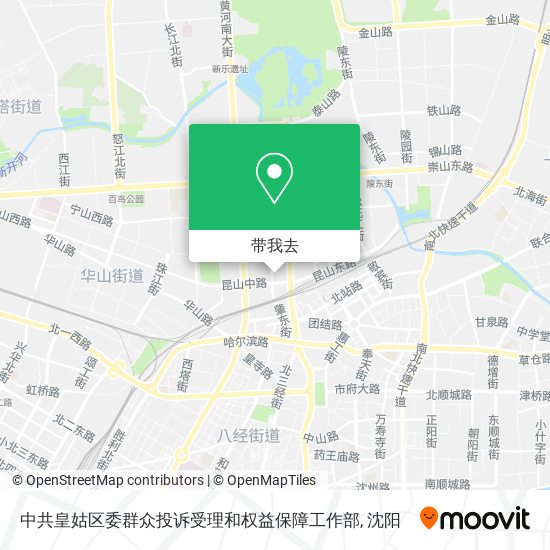 中共皇姑区委群众投诉受理和权益保障工作部地图