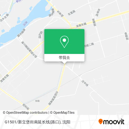 G1501/新立堡街南延长线(路口)地图
